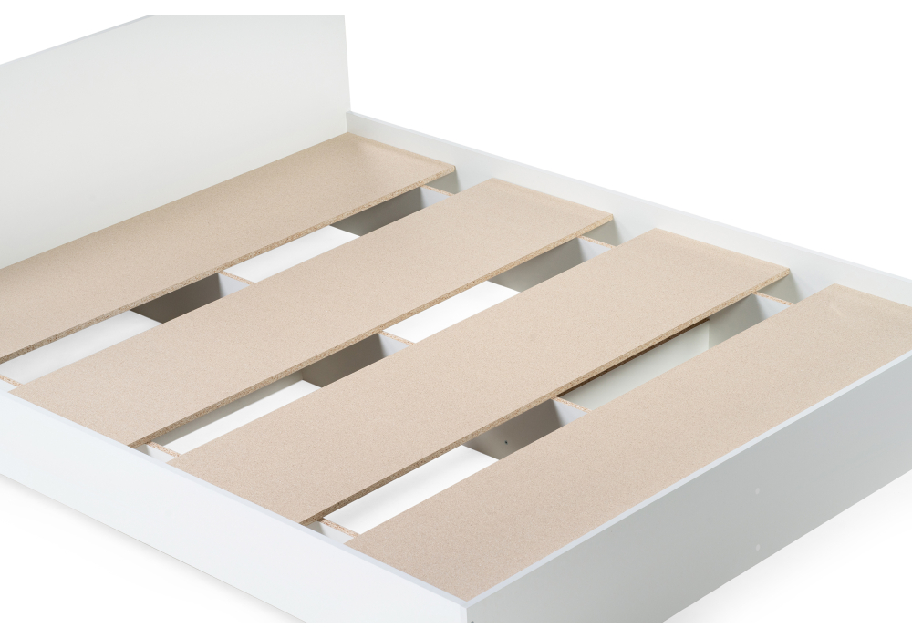 фото кровать woodville адайн 160х200 белое дерево / белое дерево 507382 | 220svet.ru