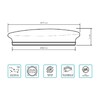Миниатюра фото потолочный светодиодный светильник gauss basic space stone 995438224 | 220svet.ru