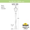 Миниатюра фото садовый светильник-столбик fumagalli aloe.r/cefa u23.163.000.vye27 | 220svet.ru