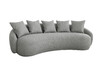Миниатюра фото диван forli трехместный светло-серый garda decor 87yy-22085 | 220svet.ru