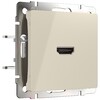 Миниатюра фото розетка hdmi werkel слоновая кость w1186003 | 220svet.ru