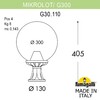 Миниатюра фото ландшафтный фонарь fumagalli mikrolot/g300. g30.110.000.aye27 | 220svet.ru