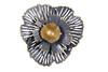 Миниатюра фото декор настенный цветок золотисто-серый garda decor 37sm-0850 | 220svet.ru