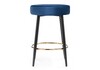Миниатюра фото барный стул plato dark blue | 220svet.ru