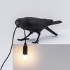 Миниатюра фото настольная лампа bird black playing | 220svet.ru
