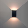 Миниатюра фото уличный настенный светодиодный светильник arte lamp algol a2750al-2bk | 220svet.ru