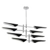 Миниатюра фото подвесная люстра crystal lux rafael sp8 chrome | 220svet.ru