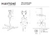 Миниатюра фото подвесной светодиодный светильник maytoni origami mod163pl-l38b4k | 220svet.ru