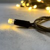 Миниатюра фото гирлянда нить 10м тепло-белая 24в, 75 led, провод черный каучук, ip65 ltc ll75-1-1ww | 220svet.ru
