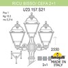 Миниатюра фото садово-парковый фонарь fumagalli ricu bisso/cefa 2+1 u23.157.s21.vye27 | 220svet.ru