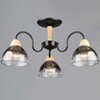Миниатюра фото люстра reluce 69660-0.3-03 bk+wood | 220svet.ru