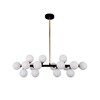 Миниатюра фото подвесная люстра lumina deco marsiada ldp 6033-16 bk+md | 220svet.ru