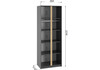 Миниатюра фото шкаф двухстворчатый woodville кассий 80 2-х ств графит 679658 | 220svet.ru