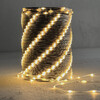 Миниатюра фото гирлянда роса про 20м тепло-белая 24в, 200 led, провод прозрачный пвх, ip65 ltc rpro200-20m-1ww | 220svet.ru