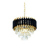 Миниатюра фото подвесная люстра lumina deco funneli ldp 6003-400 bk+f.gd | 220svet.ru