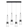 Миниатюра фото подвесной светодиодный светильник odeon light lump 5044/42l темный хром 42w | 220svet.ru