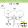 Миниатюра фото садово-парковый фонарь fumagalli ricu ofir/g300 3l g30.157.r30.wye27 | 220svet.ru