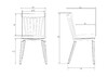 Миниатюра фото набор 2 шт стул обеденный dobrin theo lmzl-pp687-n2-13359 | 220svet.ru