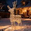 Миниатюра фото светодиодная фигура световой олень 1,6м тепло-белый 24в, ip65 ltc lc-13161 | 220svet.ru