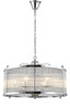 Миниатюра фото подвесная люстра crystal lux tadeo sp6 d600 chrome/transparente | 220svet.ru
