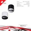 Миниатюра фото точечный светильник reluce technical 53022-9.5-001il gx53 bk | 220svet.ru