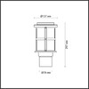 Миниатюра фото уличный светильник odeon light magus 4964/1a | 220svet.ru