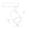Миниатюра фото трековый однофазный светодиодный светильник arte lamp amico a1820pl-1wh | 220svet.ru