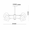 Миниатюра фото потолочная люстра rivoli camila 4034-304 | 220svet.ru