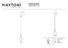 Миниатюра фото подвесной светильник maytoni roots mod191pl-01w | 220svet.ru