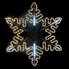 Миниатюра фото светодиодная снежинка &quot;black edition&quot; ø0,8м тепло-белая с динамикой белого диода 24в, дюралайт на металлическом каркасе, ip54 ltc lc-13130 | 220svet.ru
