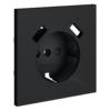 Миниатюра фото накладка для розетки с заземлением и защитными шторками, с usb a+a voltum s70 vls000907 (графит) | 220svet.ru