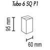 Миниатюра фото потолочный светильник topdecor tubo6 sq p1 09 | 220svet.ru