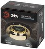 Миниатюра фото светильник встраиваемый декоративный эра kl103 bk/gd под лампу mr16 gu5.3 черный/золото б0056357 | 220svet.ru