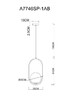Миниатюра фото подвесной светильник arte lamp matisse a7746sp-1ab | 220svet.ru