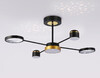 Миниатюра фото потолочная светодиодная люстра с пультом ду ambrella light comfort fl51632 | 220svet.ru