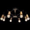 Миниатюра фото потолочная люстра loft it sven 10024/8 black | 220svet.ru