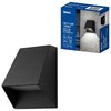 Миниатюра фото уличный настенный светильник uniel ulu-p34a-5w/4000k ip65 black ul-00013623 | 220svet.ru