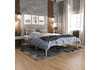 Миниатюра фото кровать двуспальная  woodville фади 160х200 серая 462539 | 220svet.ru