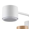 Миниатюра фото светильник потолочный lumion lilita 8157/3c белый/дерево | 220svet.ru