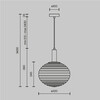 Миниатюра фото подвесной светильник maytoni reels mod268pl-01g | 220svet.ru
