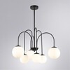 Миниатюра фото потолочная люстра на штанге arte lamp mebsuta a1675lm-6bk | 220svet.ru