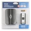 Миниатюра фото звонок беспроводной (ul-00006434) uniel udb-015w-r1t1-36s-100m-wh/bl | 220svet.ru