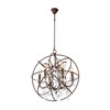 Миниатюра фото подвесная люстра loft it foucaults orb crystal loft1897/6 | 220svet.ru