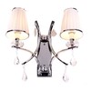Миниатюра фото бра lumina deco glamour ldw 66247-2 wt+chr | 220svet.ru