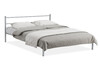 Миниатюра фото кровать двуспальная  woodville фади 160х200 серая 462539 | 220svet.ru