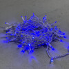 Миниатюра фото гирлянда нить с колпачком 10м синяя 220в, 100 led, провод прозрачный пвх, ip65 ltc pst100cap-10-2b | 220svet.ru
