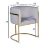 Миниатюра фото кресло велюр серо-голубой garda decor 30c-dx-2010-1 lbg | 220svet.ru