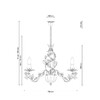Миниатюра фото подвесная люстра lucia tucci fiori di rose 185.8 | 220svet.ru