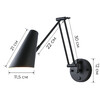 Миниатюра фото бра zortes crane zrs.1778.15 | 220svet.ru