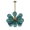 Миниатюра фото люстра на штанге loft it miracle 10130/18 blue | 220svet.ru